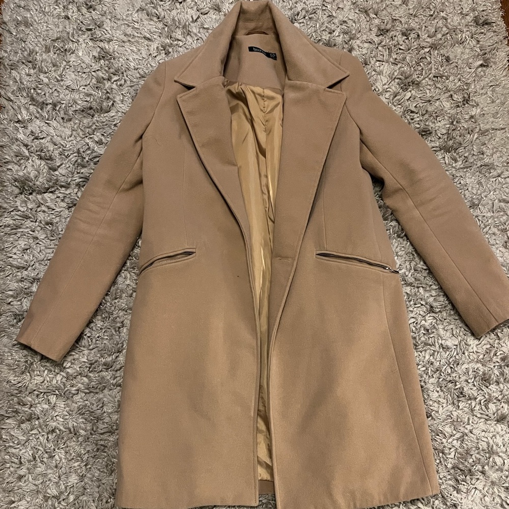 Boohoo Tan Peacoat
